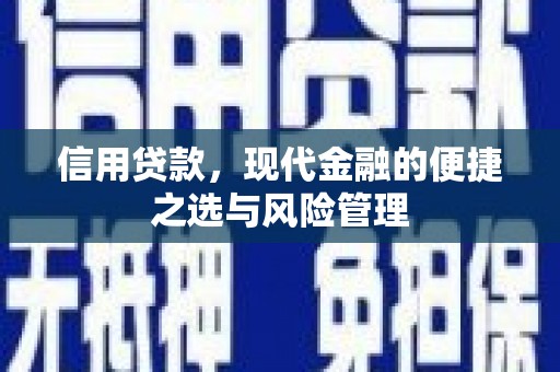 阿里山信用贷款，现代金融的便捷之选与风险管理