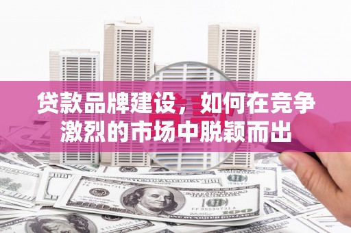 阿里山贷款品牌建设，如何在竞争激烈的市场中脱颖而出