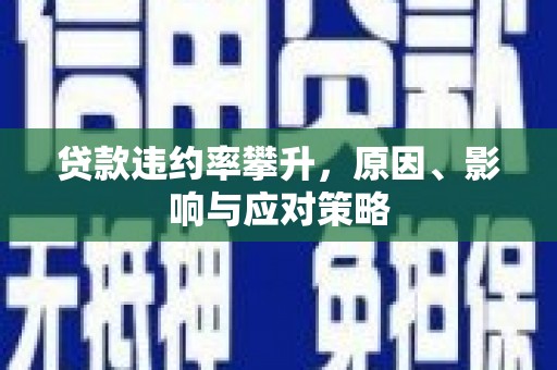 阿里山贷款违约率攀升，原因、影响与应对策略