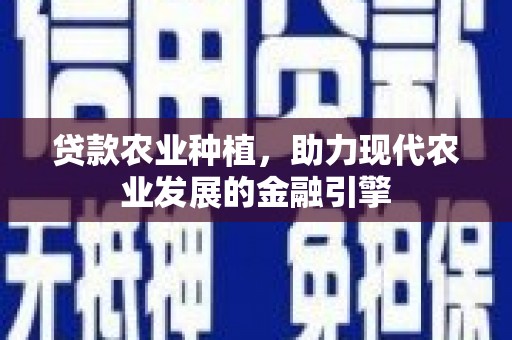 阿里山贷款农业种植，助力现代农业发展的金融引擎