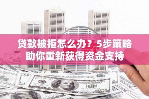 阿里山贷款被拒怎么办？5步策略助你重新获得资金支持