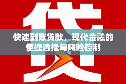 阿里山快速到账贷款，现代金融的便捷选择与风险控制