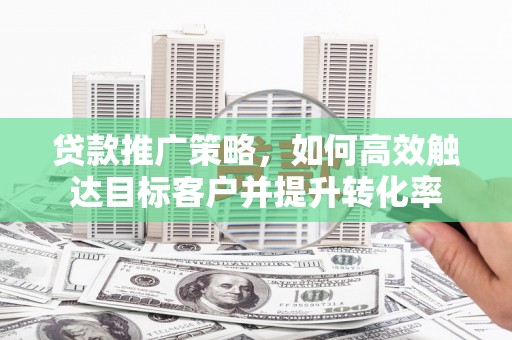阿里山贷款推广策略，如何高效触达目标客户并提升转化率