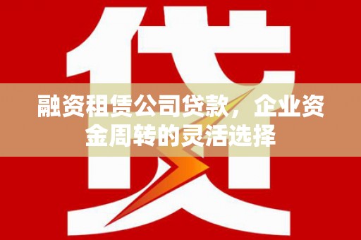 阿里山融资租赁公司贷款，企业资金周转的灵活选择