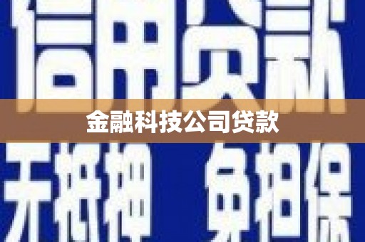 阿里山金融科技公司贷款