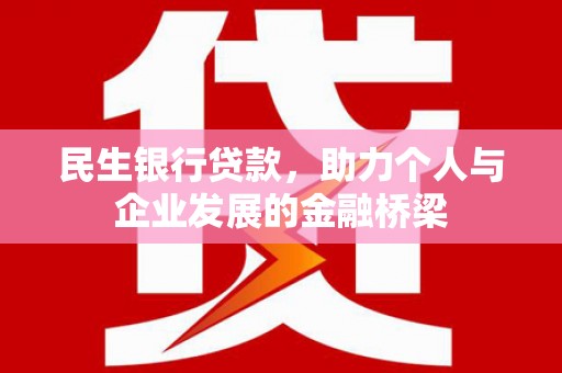 阿里山民生银行贷款，助力个人与企业发展的金融桥梁