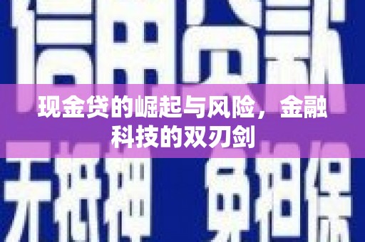 阿里山现金贷的崛起与风险，金融科技的双刃剑