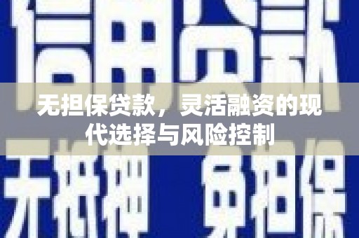 阿里山无担保贷款，灵活融资的现代选择与风险控制
