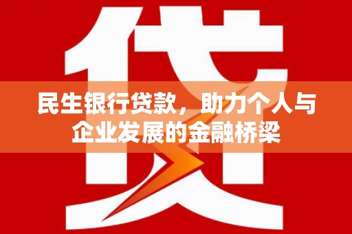 阿里山民生银行贷款，助力个人与企业发展的金融桥梁