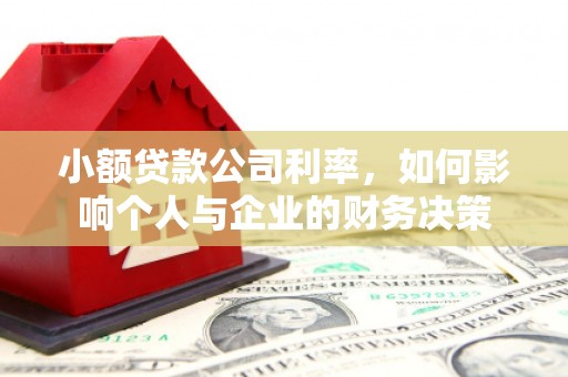 阿里山小额贷款公司利率，如何影响个人与企业的财务决策