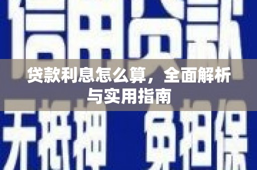 阿里山贷款利息怎么算，全面解析与实用指南
