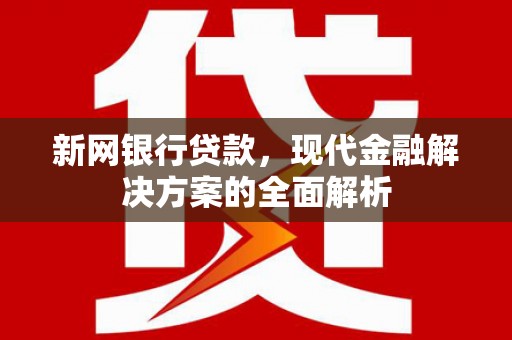 阿里山新网银行贷款，现代金融解决方案的全面解析