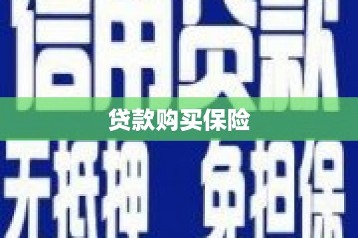 阿里山贷款购买保险