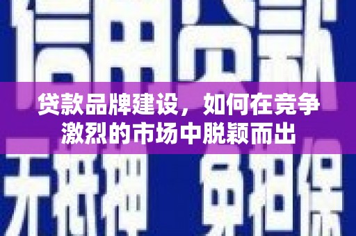 阿里山贷款品牌建设，如何在竞争激烈的市场中脱颖而出
