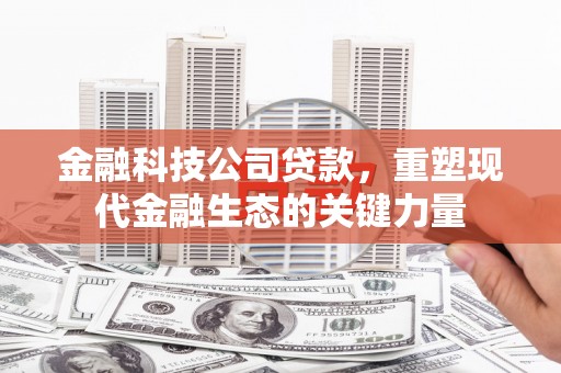 阿里山金融科技公司贷款，重塑现代金融生态的关键力量