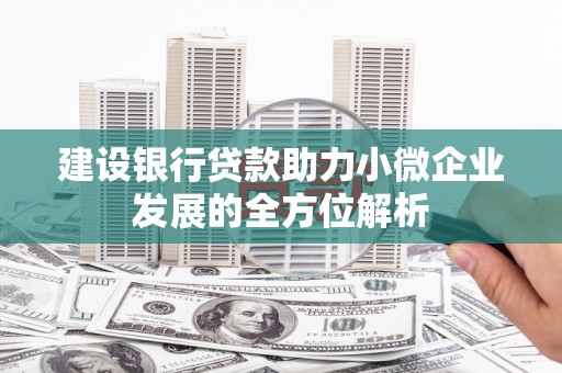阿里山建设银行贷款助力小微企业发展的全方位解析