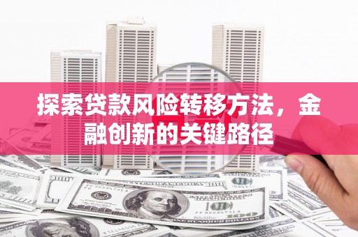 阿里山探索贷款风险转移方法，金融创新的关键路径