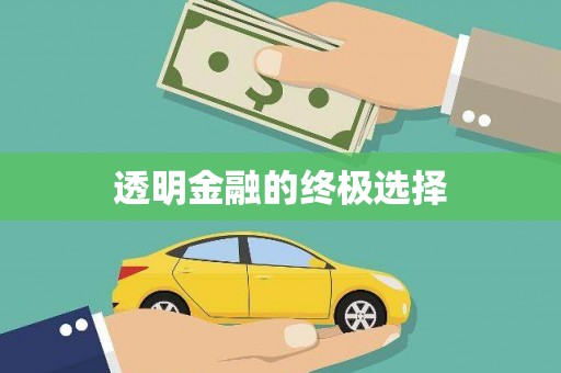 阿里山透明金融的终极选择